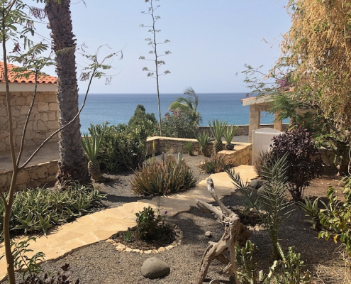 Stella Maris villa garden and sea view
